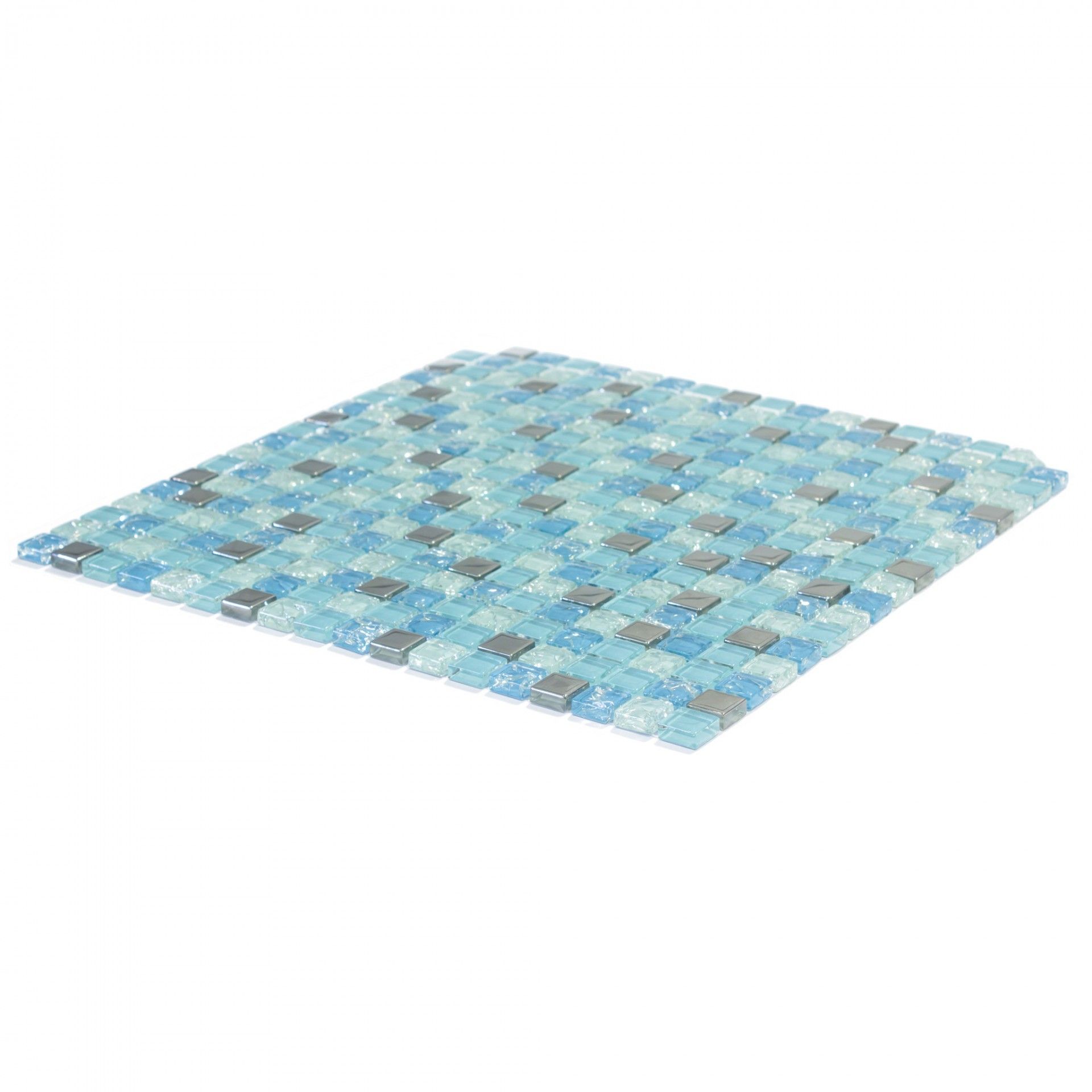 Glass / Aluminum Blue 30x30