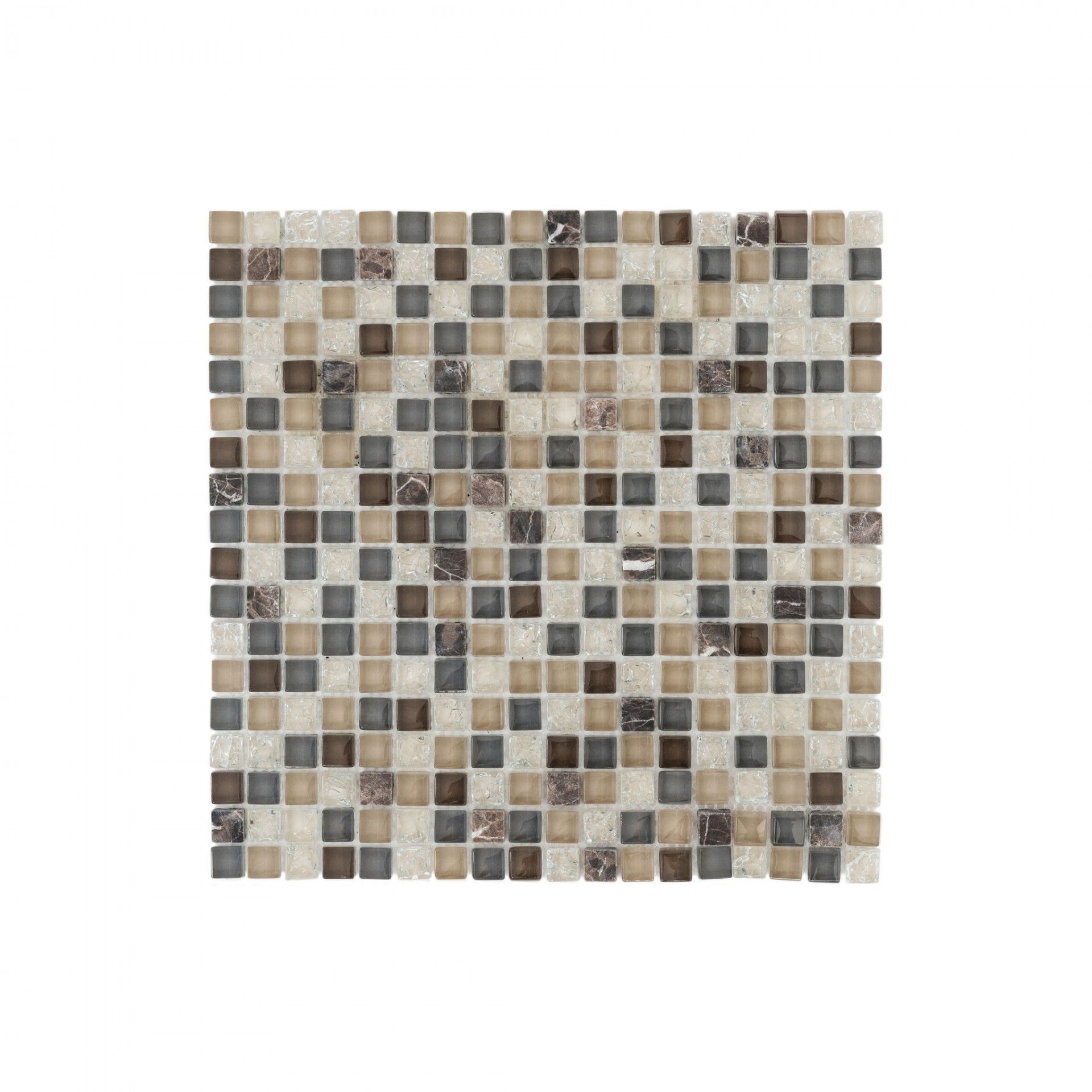 Natural Stone / Brown Glass Tablet 30x30