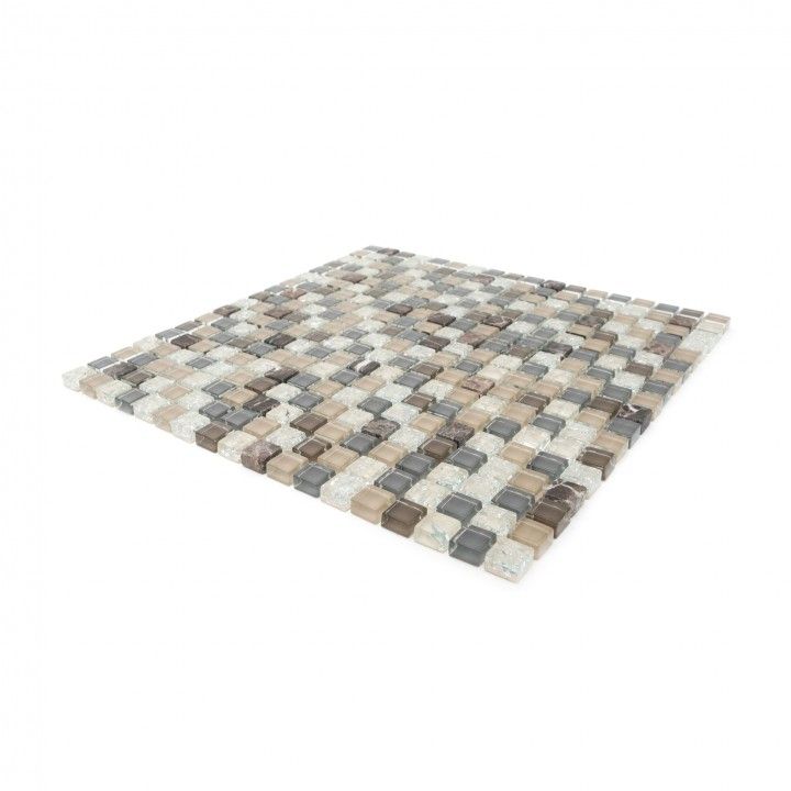 Tablette Pierre Naturelle / Verre Marron 30x30 Tablette Pierre Naturelle / Verre Marron 30x30