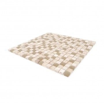 Piedra natural / Vidrio marrón claro 30x30 Piedra natural / Vidrio marrón claro 30x30