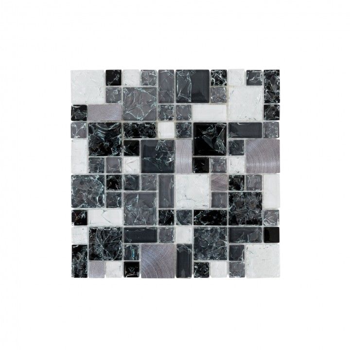 Tablette Verre / Aluminium Noir / Blanc / Gris 30x30 Tablette Verre / Aluminium Noir / Blanc / Gris 30x30