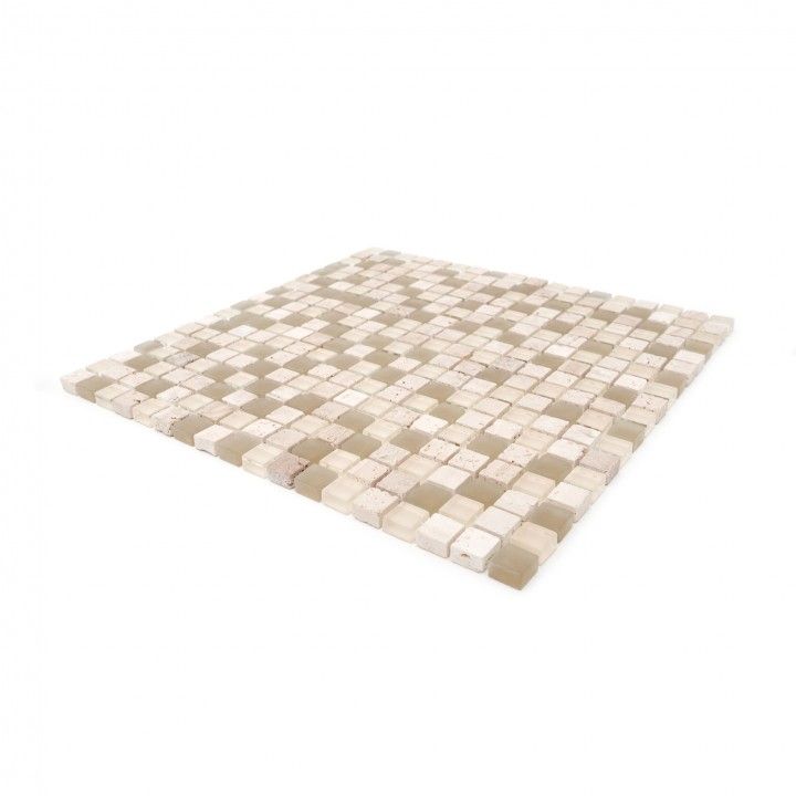 Pierre Naturelle / Verre Marron Clair 30x30 Pierre Naturelle / Verre Marron Clair 30x30