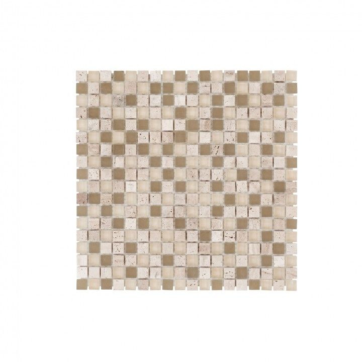Pierre Naturelle / Verre Marron Clair 30x30 Pierre Naturelle / Verre Marron Clair 30x30