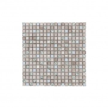 Piedra natural / Vidrio gris claro 30x30 Piedra natural / Vidrio gris claro 30x30