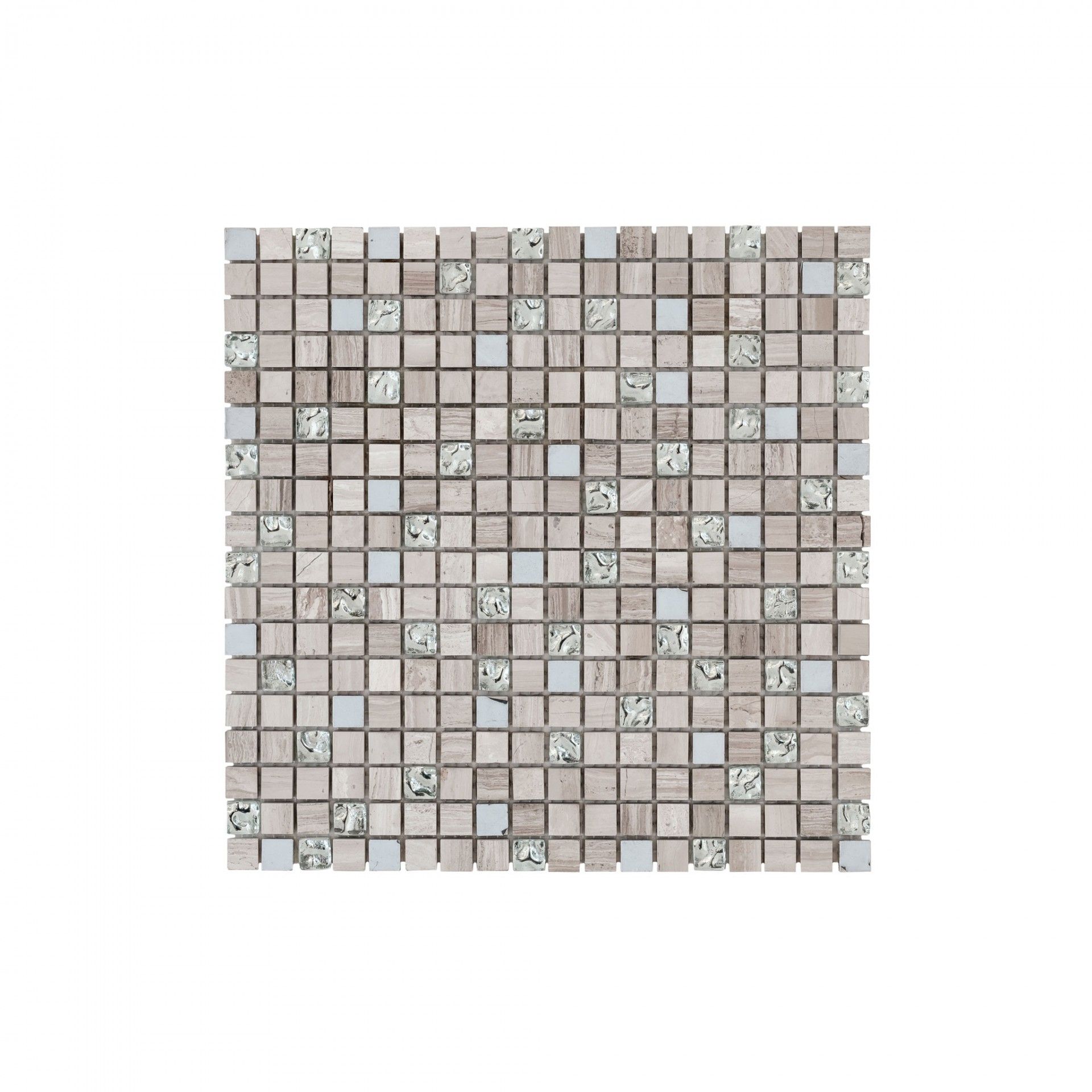 Natural Stone / Light Gray Glass 30x30