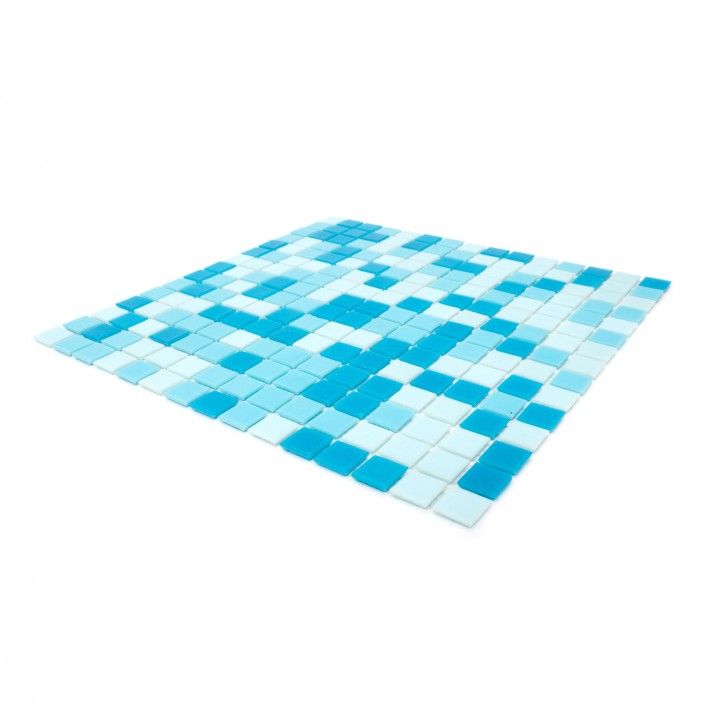Insert en verre bleu clair / foncé 32,7x32,7 Insert en verre bleu clair / foncé 32,7x32,7