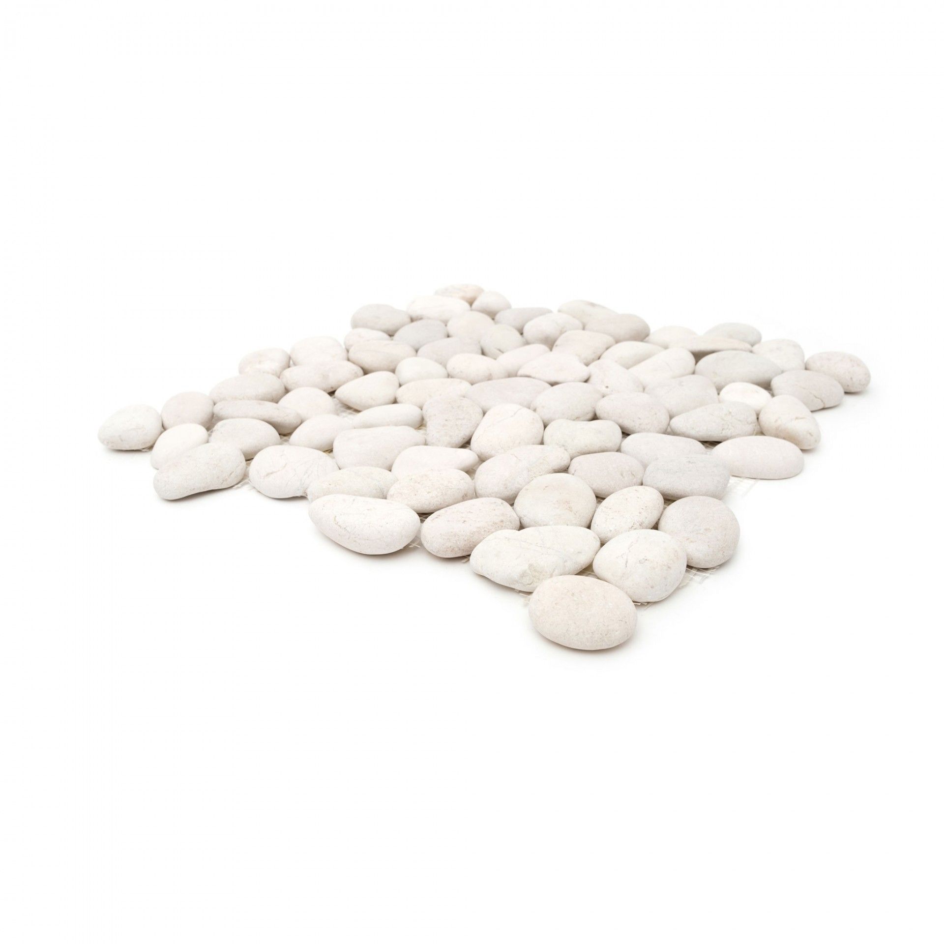 White Pebble Marble Mosaic 30x30