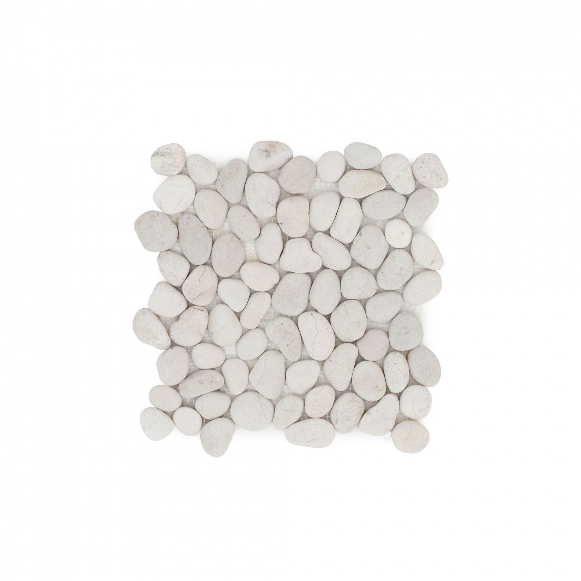 White Pebble Marble Mosaic 30x30