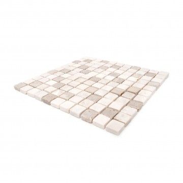 Azulejo de mármol blanco / rosa 30x30 Azulejo de mármol blanco / rosa 30x30