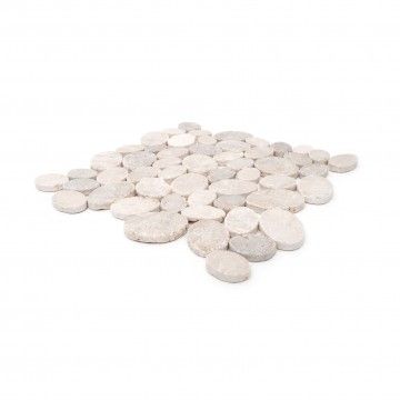 Mezcla Ovalada Mosaico Mármol Blanco 30x30 Mezcla Ovalada Mosaico Mármol Blanco 30x30