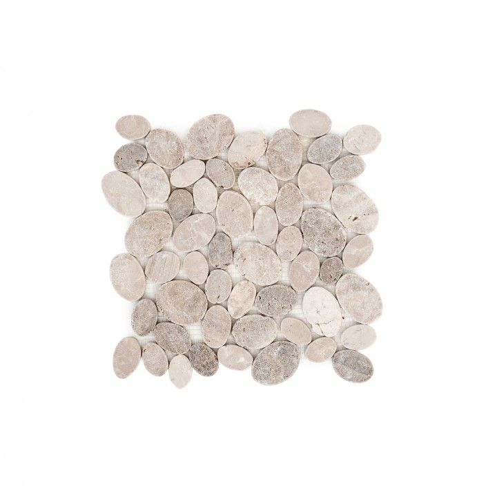 Mélange ovale de mosaïque en marbre blanc 30x30 Mélange ovale de mosaïque en marbre blanc 30x30