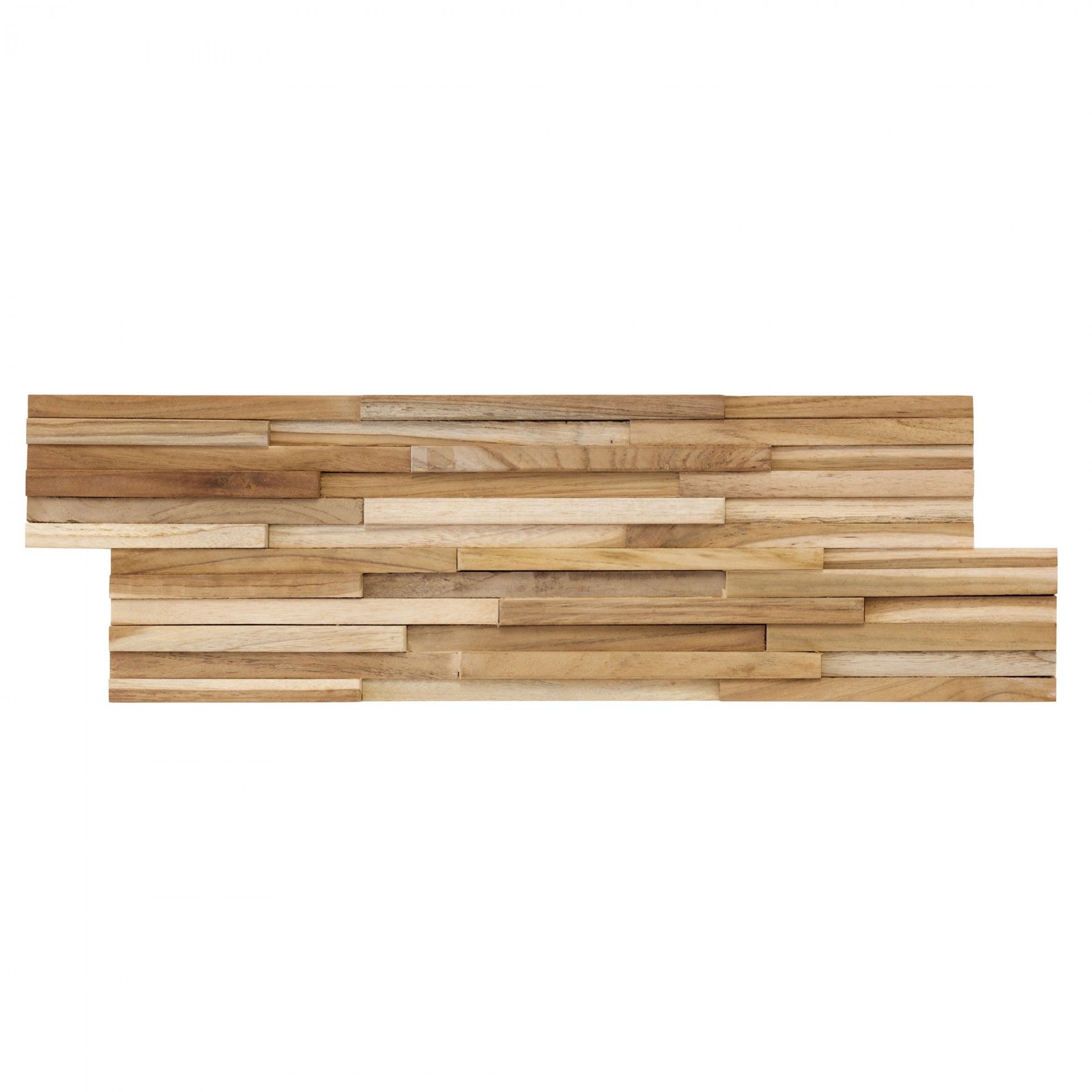 Decorative Panel Teak Rectangles 06