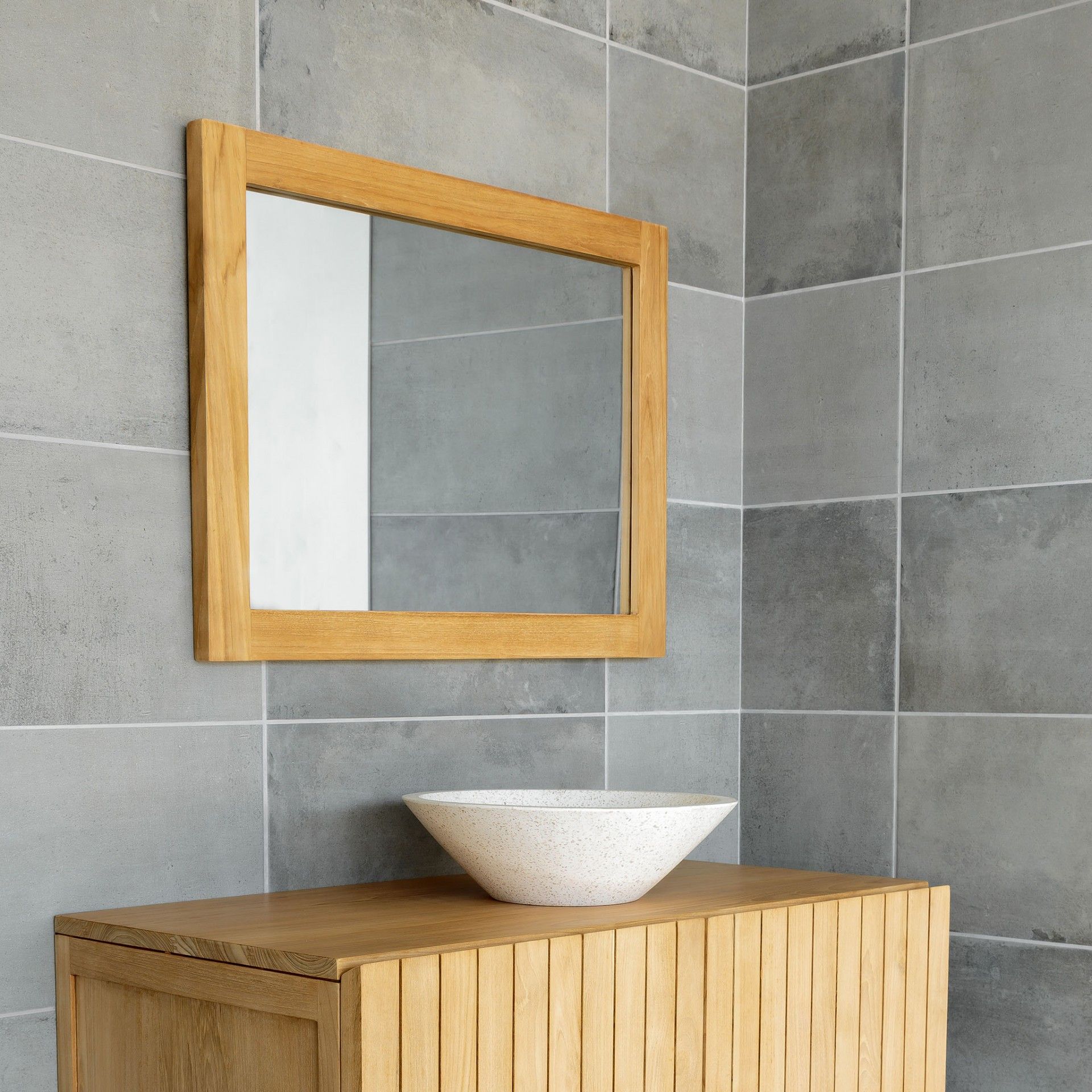 Flat Bathroom Mirror