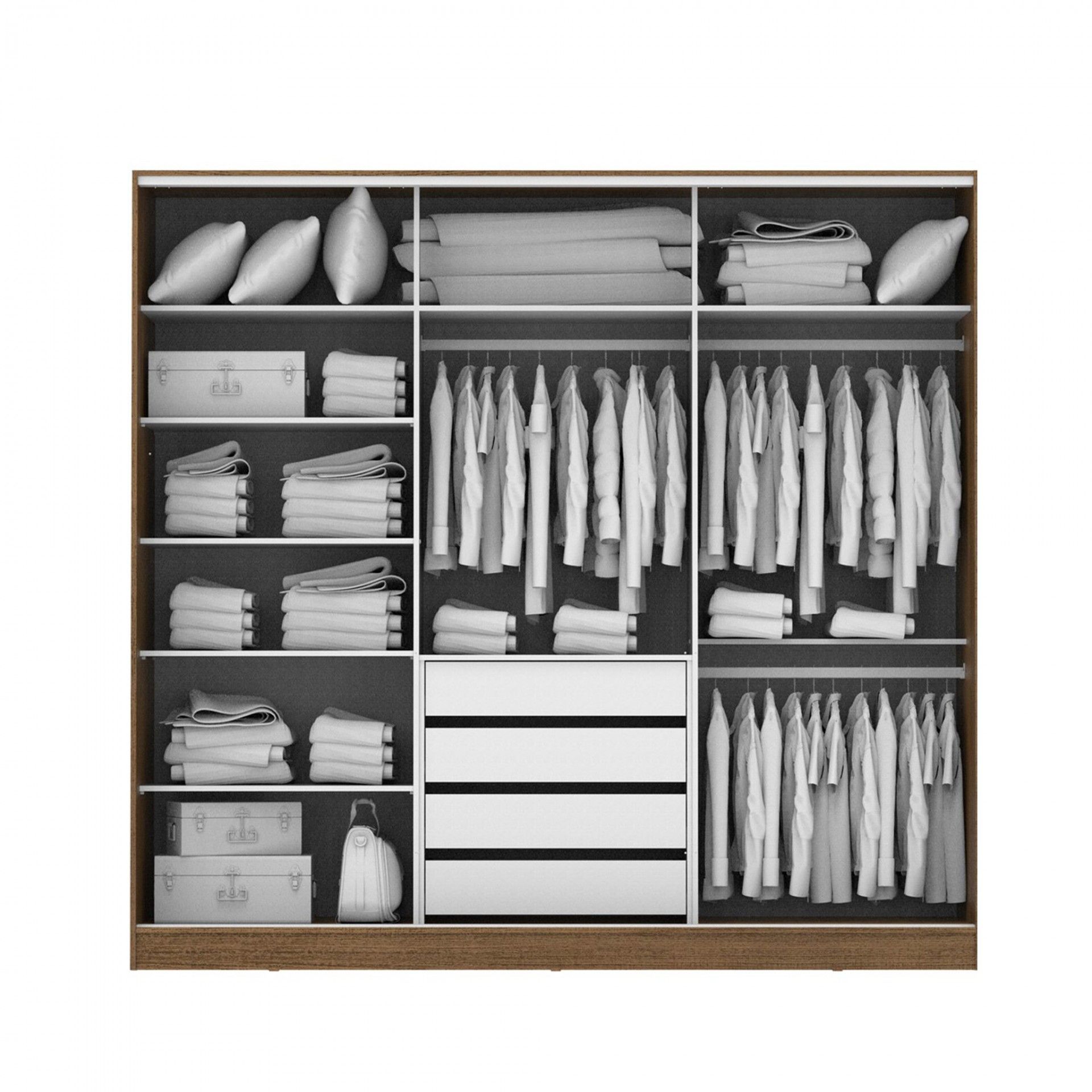 Teckno Wardrobe (3 Sliding Doors)