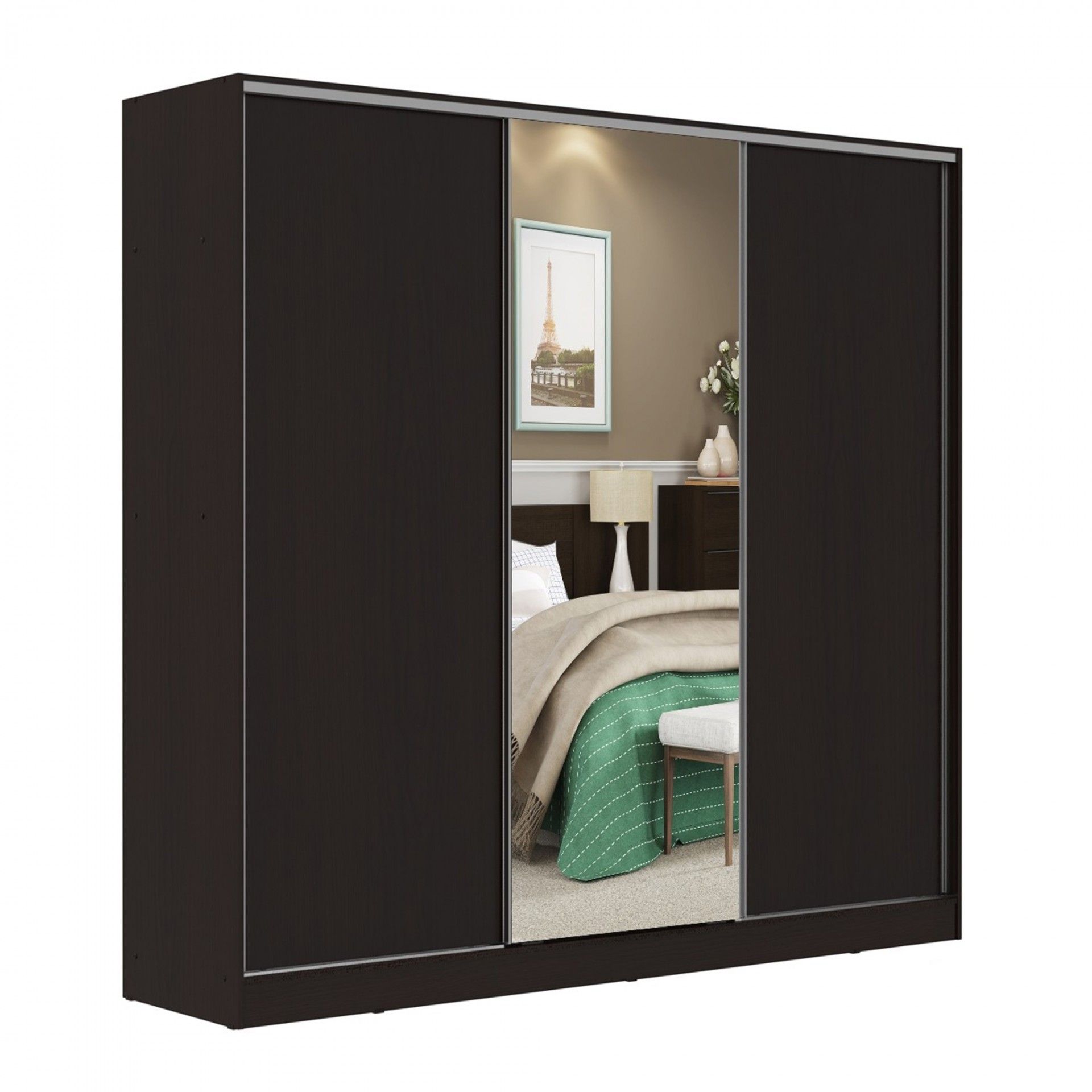 Teckno Wardrobe (3 Sliding Doors)