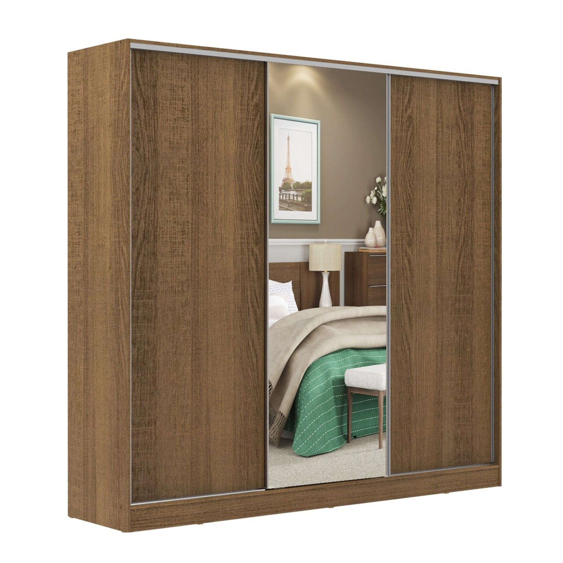 Teckno Wardrobe (3 Sliding Doors)