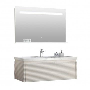 Ensemble de toilette Mackay avec miroir Ensemble de toilette Mackay avec miroir