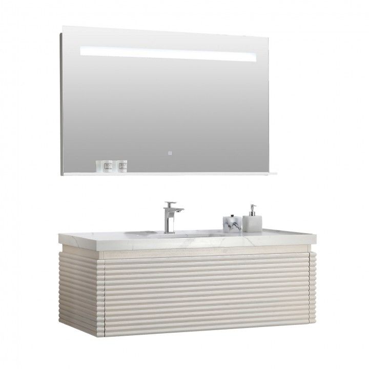 Ensemble de toilette Mackay avec miroir Ensemble de toilette Mackay avec miroir