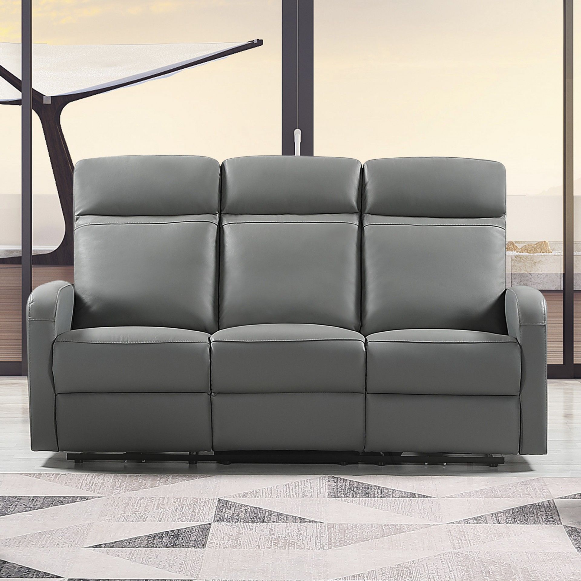 3 Seater Memphis Leather Sofa