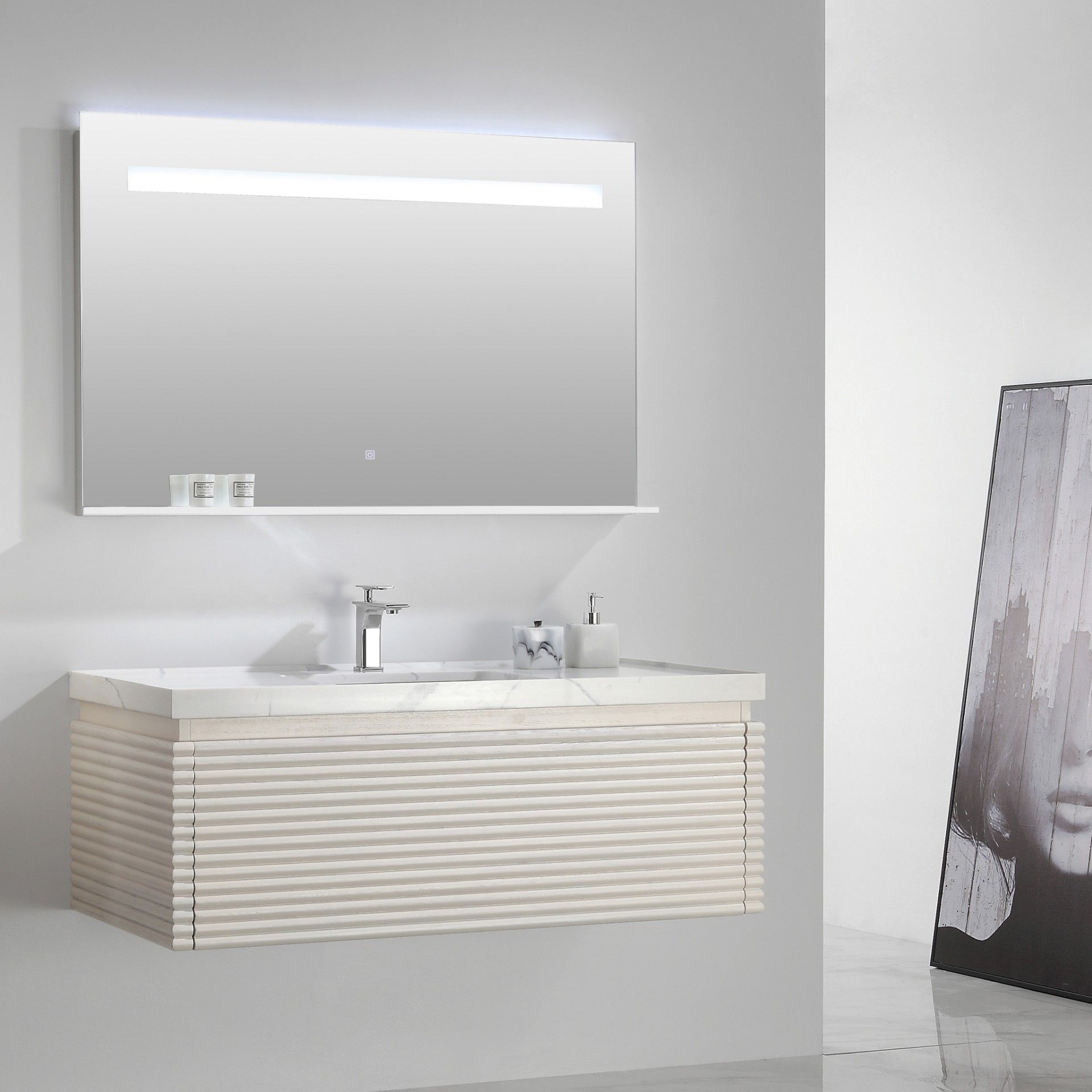 Ensemble de toilette Mackay avec miroir