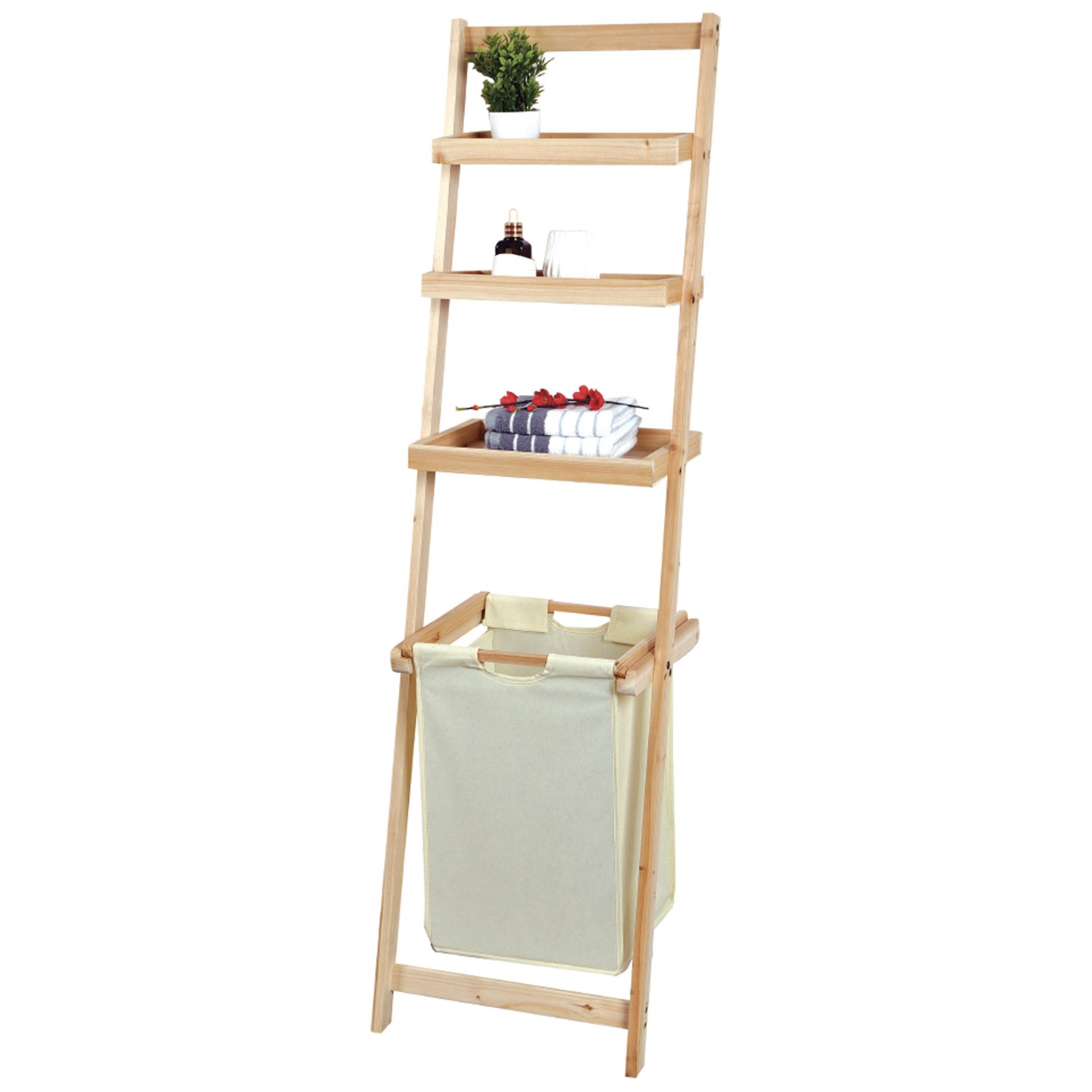 Basic WC bookcase (3 shelves + Basket)