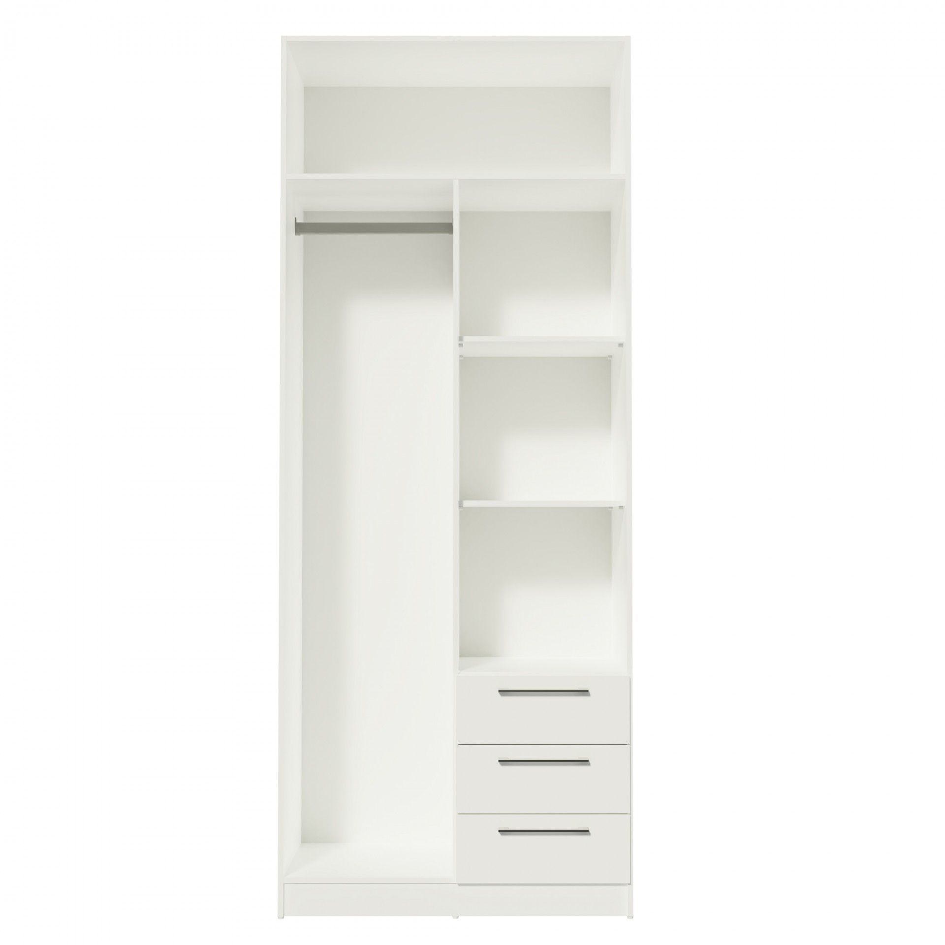Armoire Teckno (2 portes + 3 tiroirs)