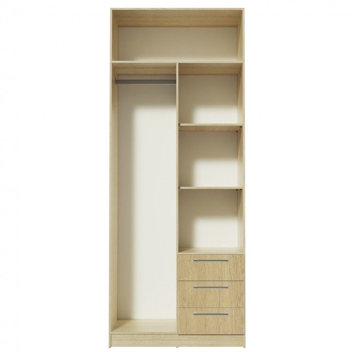 Armario Teckno (2 Puertas + 3 Cajones) Armario Teckno (2 Puertas + 3 Cajones)