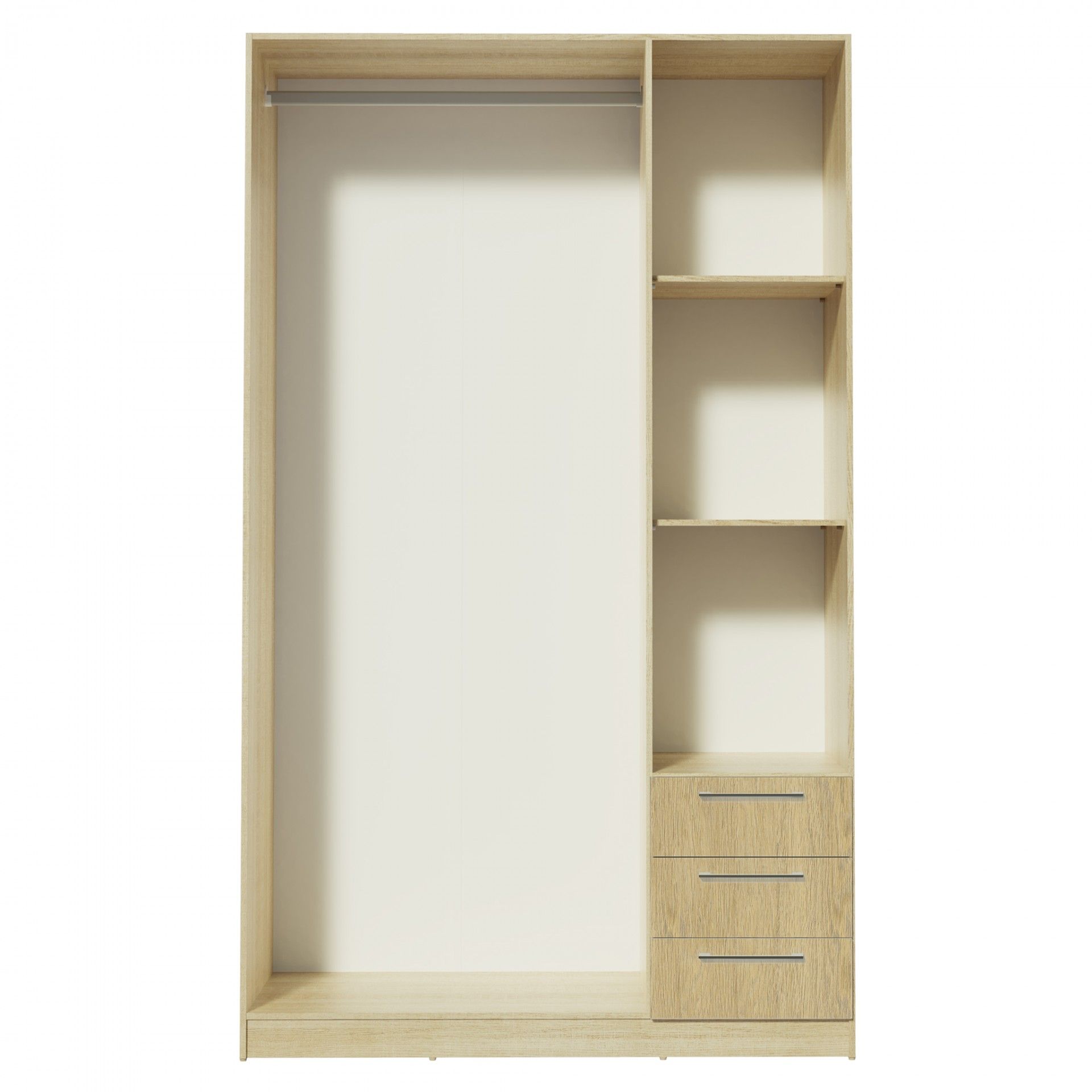 Teckno Wardrobe (3 Doors + 3 Drawers)