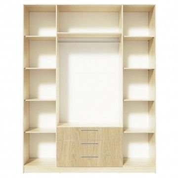 Armoire Teckno (4 portes + 3 tiroirs) Armoire Teckno (4 portes + 3 tiroirs)