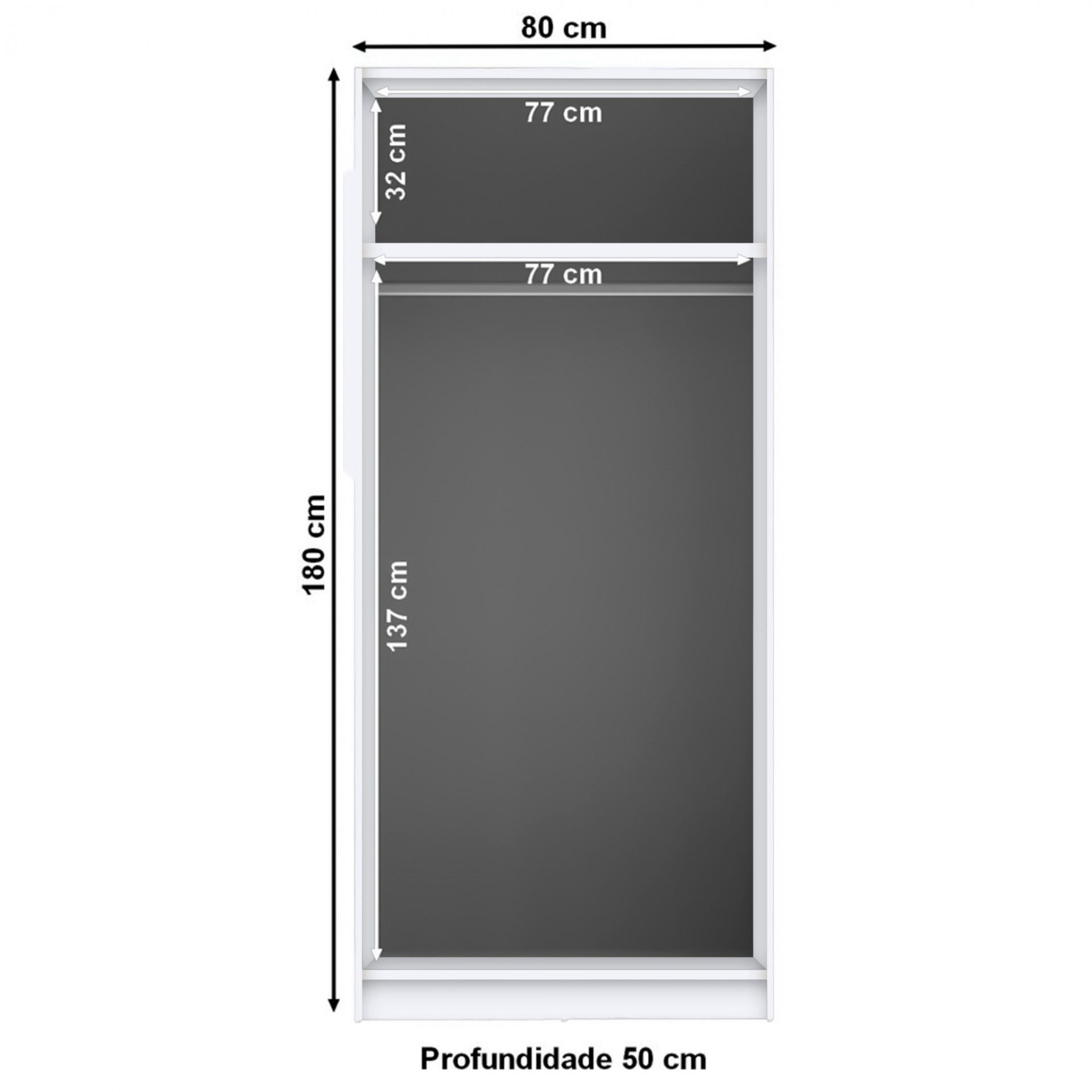 Teckno Wardrobe (2 Doors)