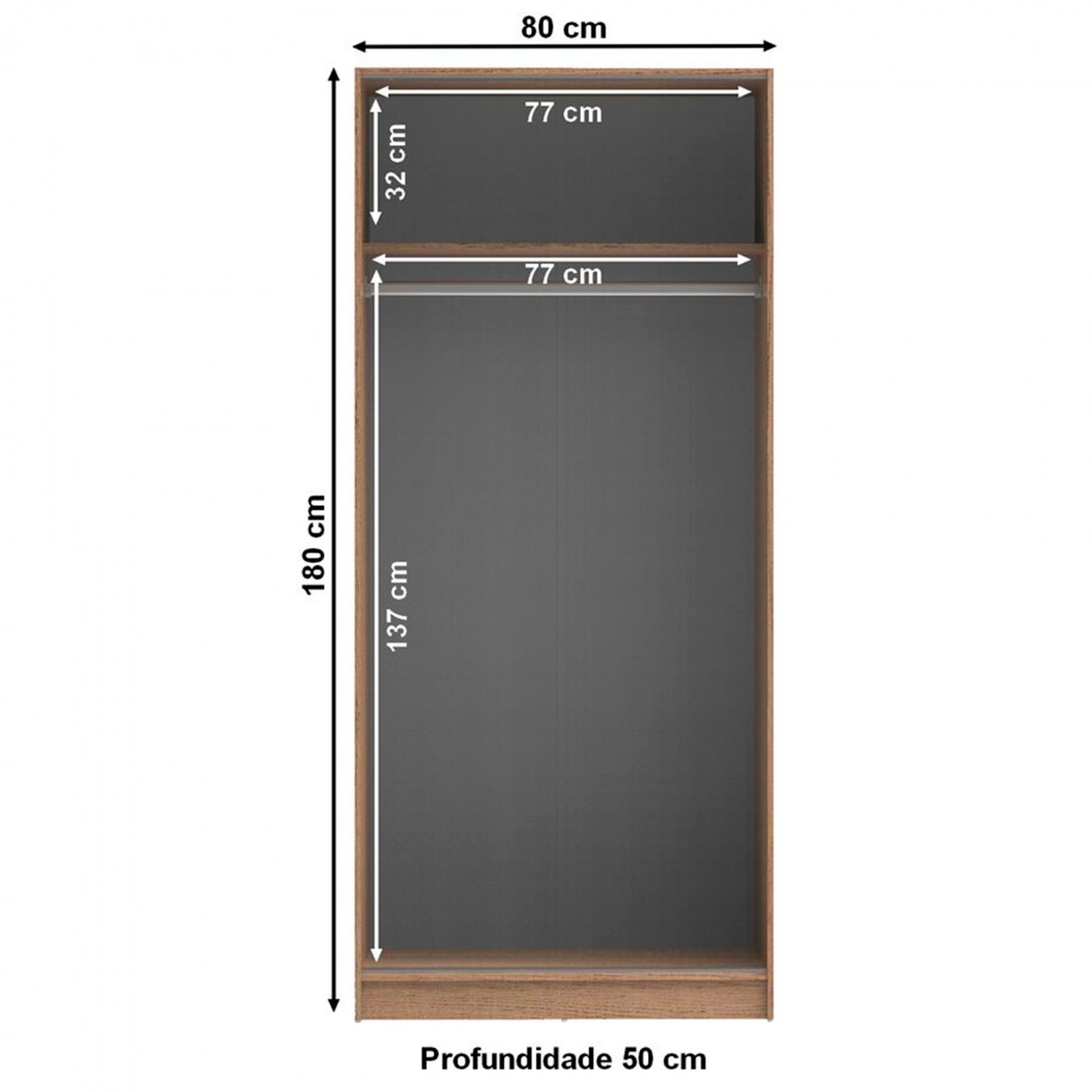 Teckno Wardrobe (2 Doors)