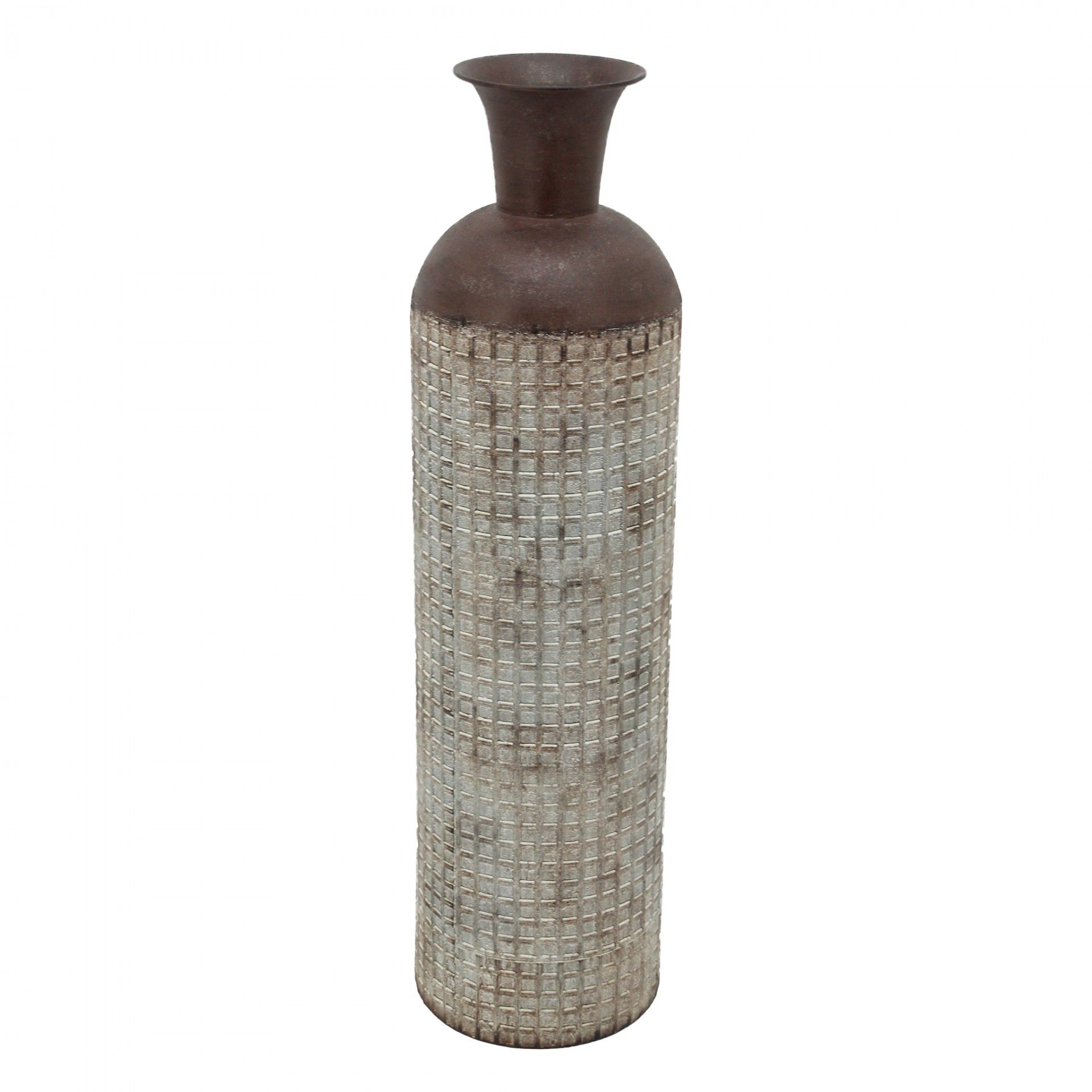 Decorative Silver / Rustic Vase