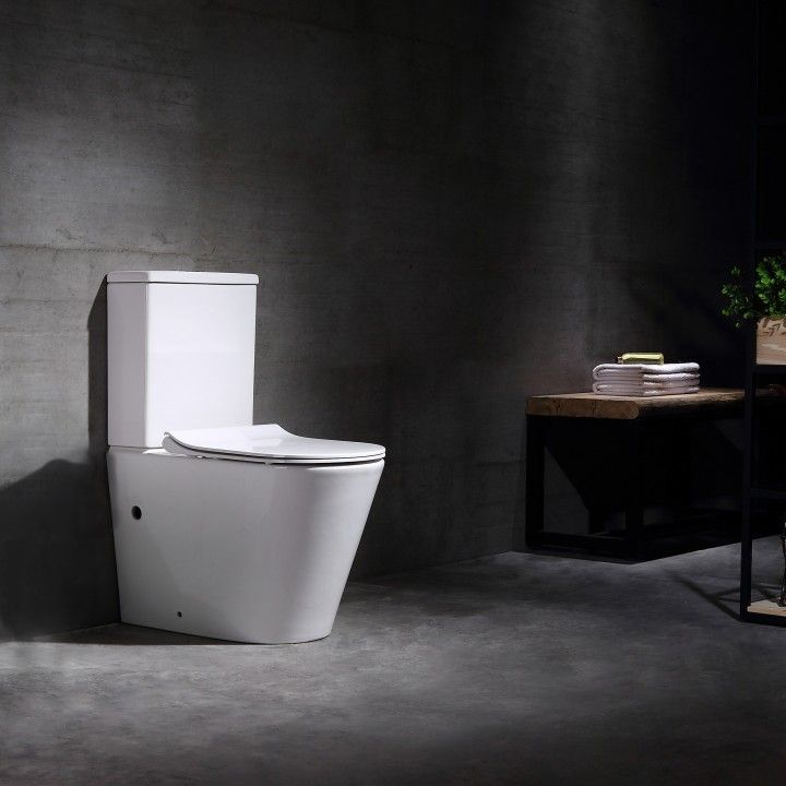 Ferrara Compact Toilet with Tank and Top Ferrara Compact Toilet with Tank and Top