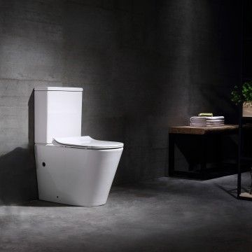 Ferrara Compact Toilet with Tank and Top Ferrara Compact Toilet with Tank and Top
