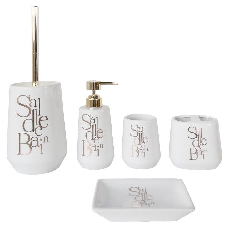 Ensemble de toilette 5 pièces Salle Bain Ensemble de toilette 5 pièces Salle Bain