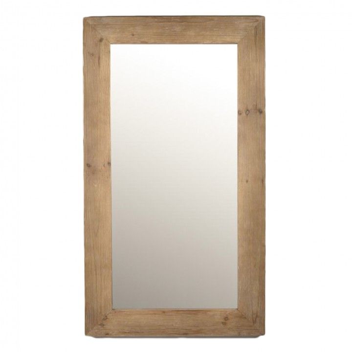 Marco de madera de espejo rectangular