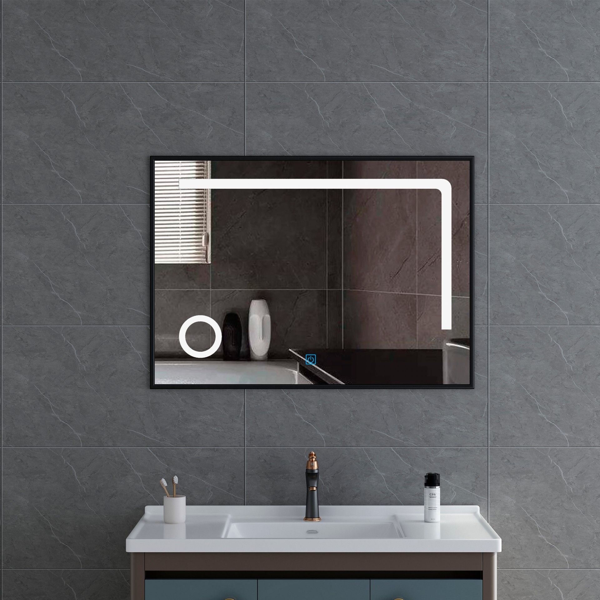 Miroir de salle de bain Orange