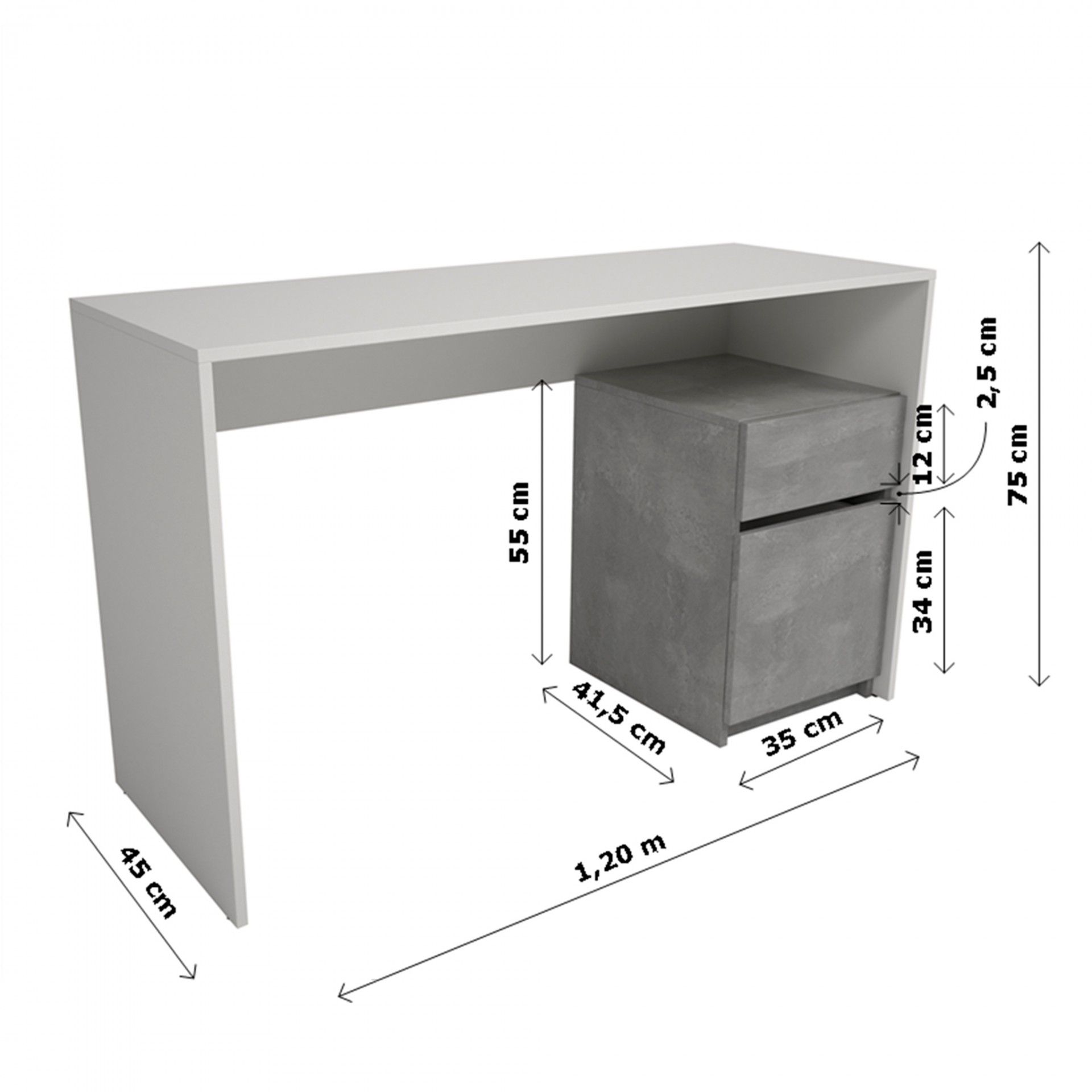 Origin One Desk with Block