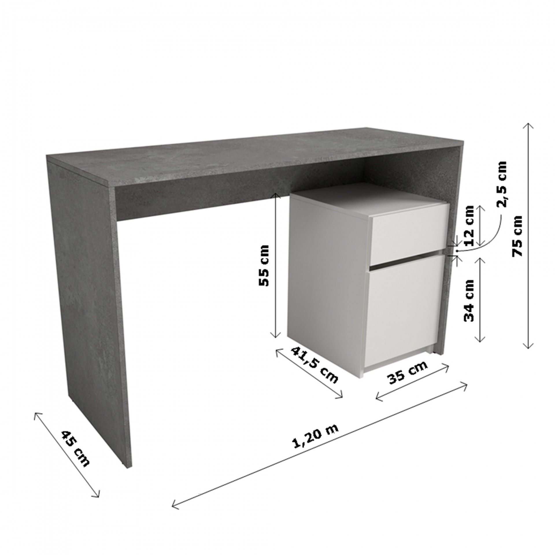 Origin One Desk with Block