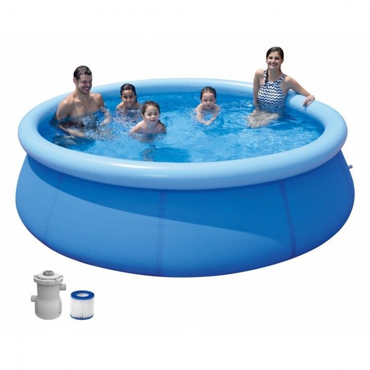 Piscina Hinchable Trend Redonda con Depuradora 300x76 cm Piscina Hinchable Trend Redonda con Depuradora 300x76 cm