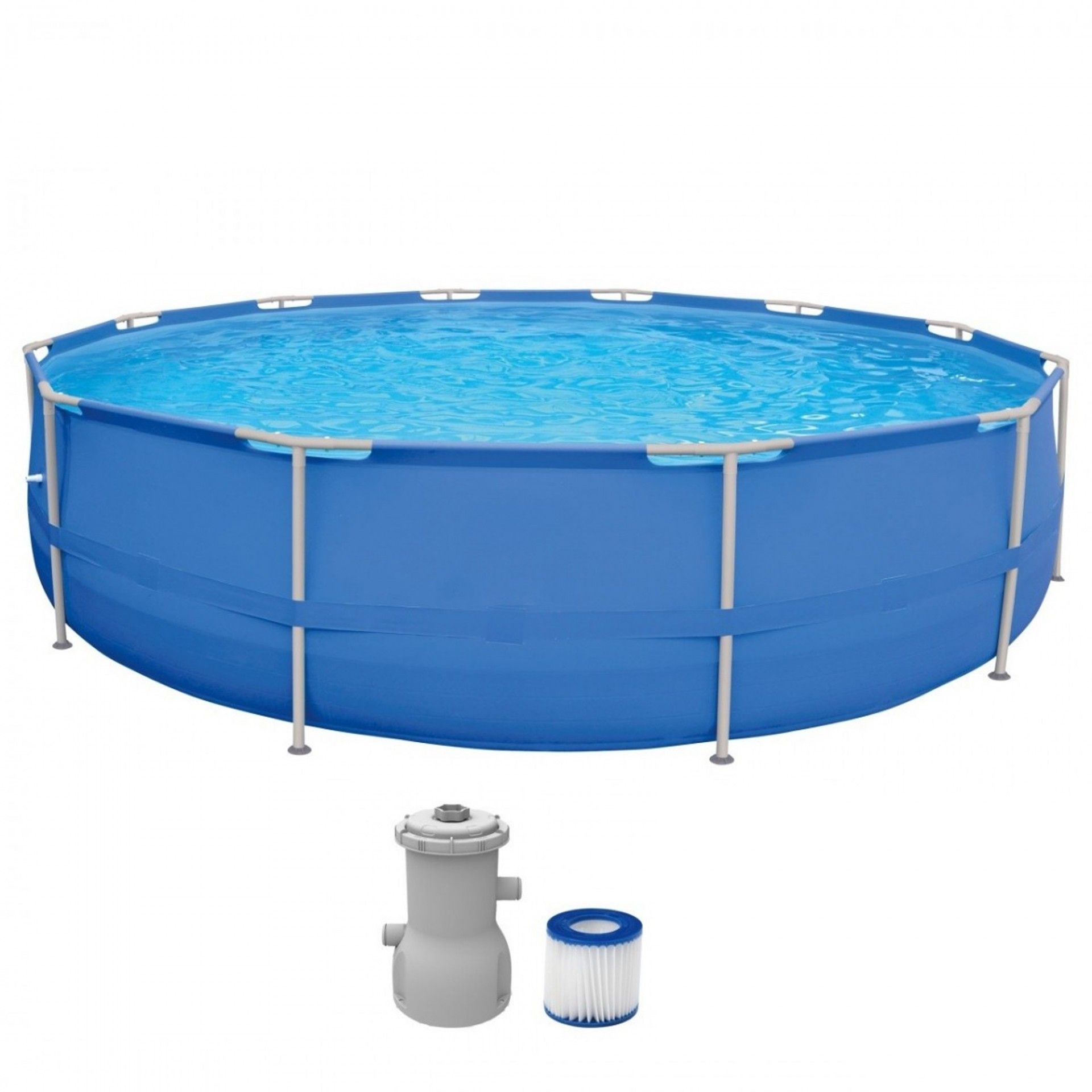 Piscina Tubular Redonda Trend com Filtro 450x122