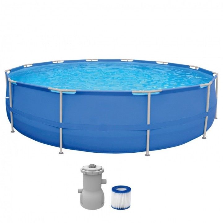 Piscina Trend Tubular Redonda con Depuradora 450x122 cm Piscina Trend Tubular Redonda con Depuradora 450x122 cm