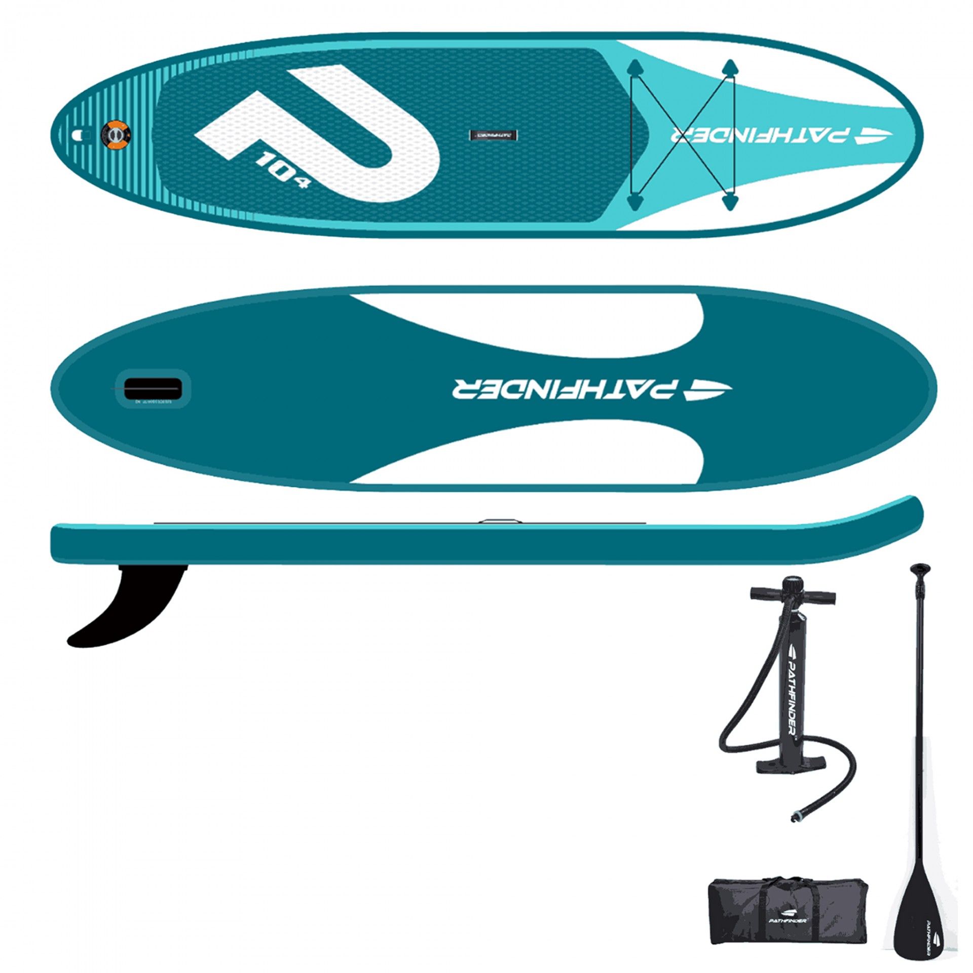 Blue Inflatable Stand Up Paddle Board