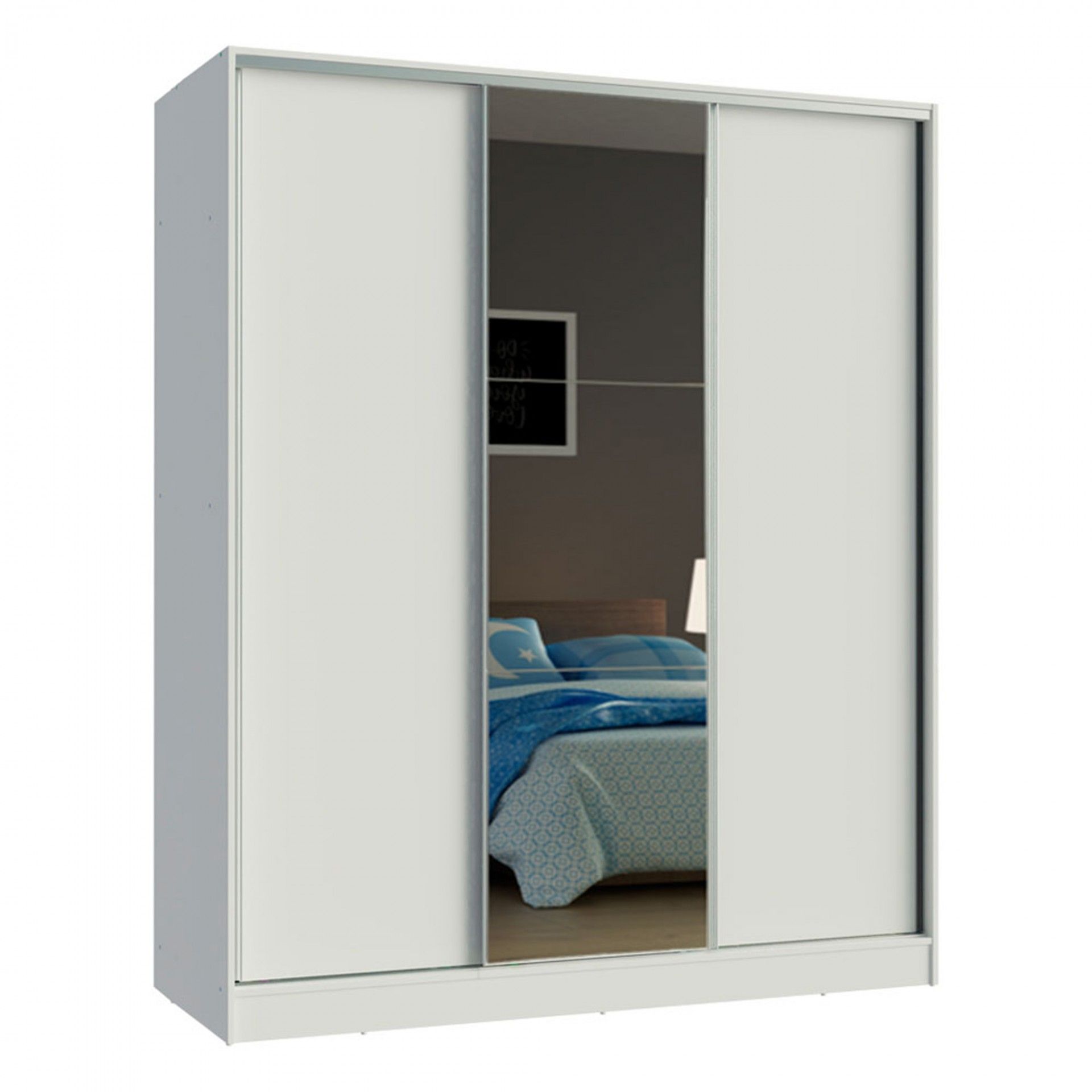 Teckno Wardrobe (3 Sliding Doors)