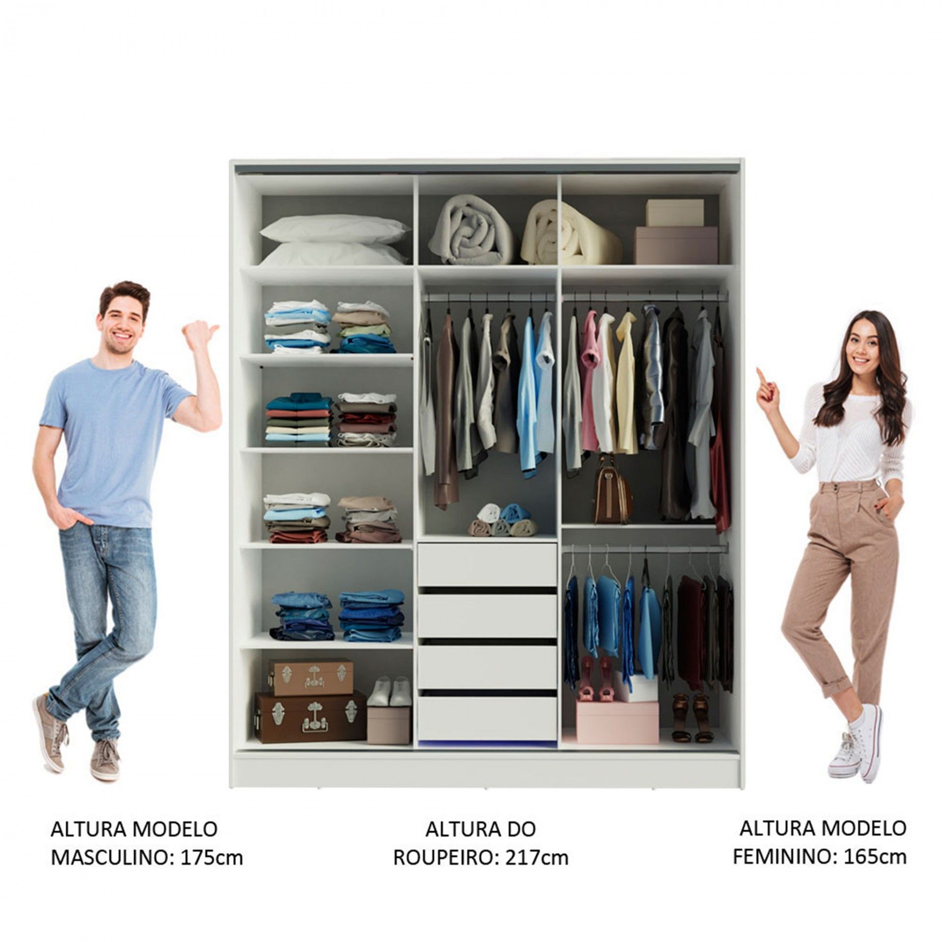 Teckno Wardrobe (3 Sliding Doors)