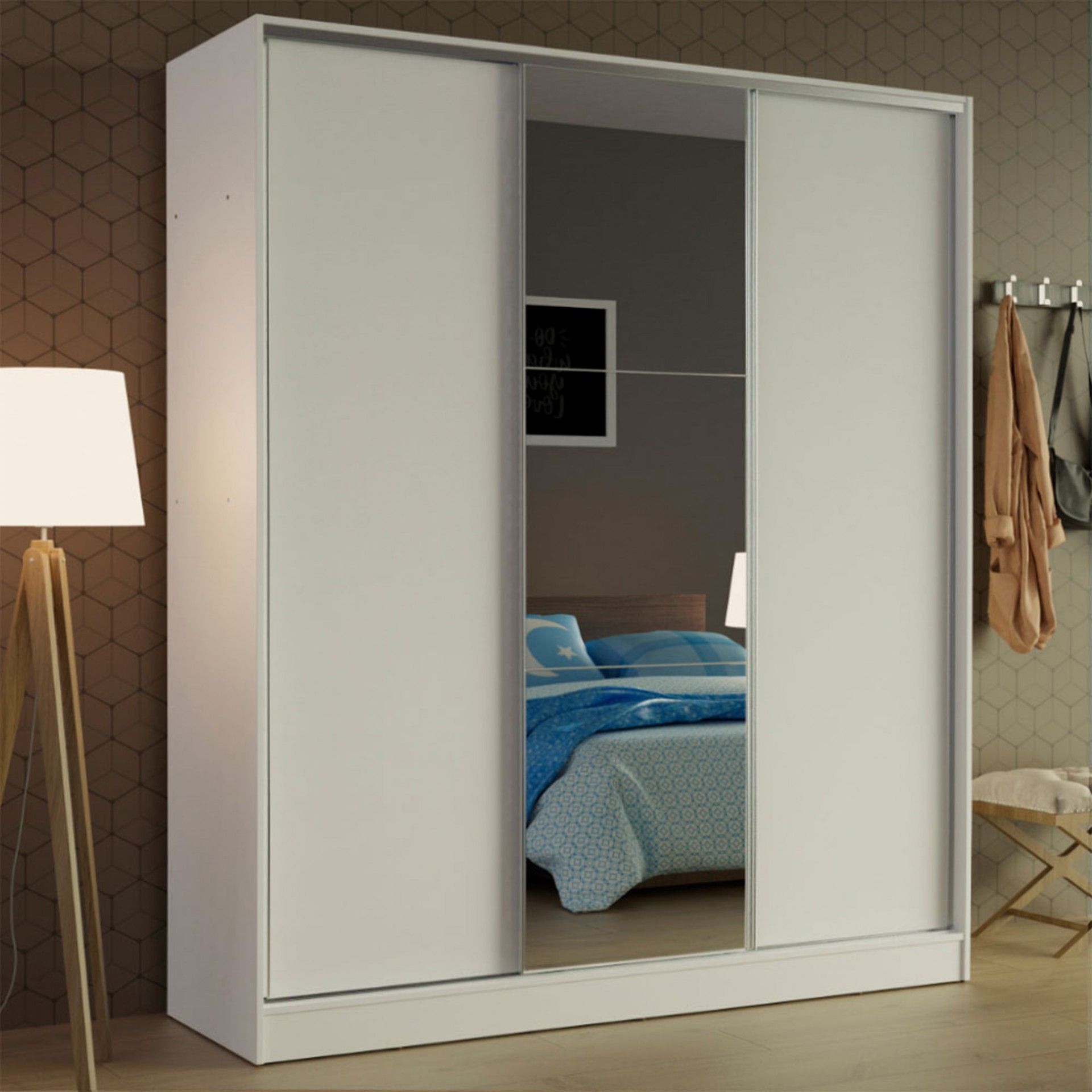 Teckno Wardrobe (3 Sliding Doors)