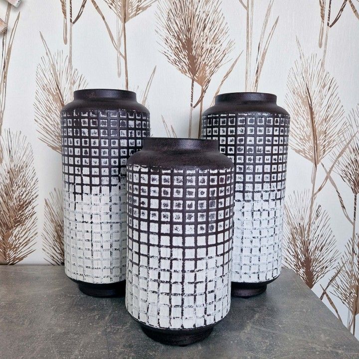 Vase carré rustique décoratif Vase carré rustique décoratif