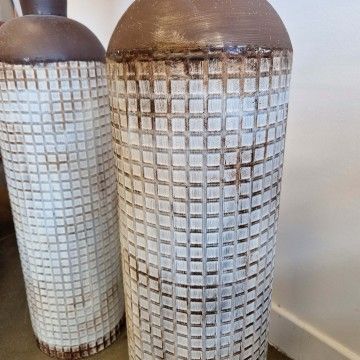 Vase décoratif en argent / rustique Vase décoratif en argent / rustique