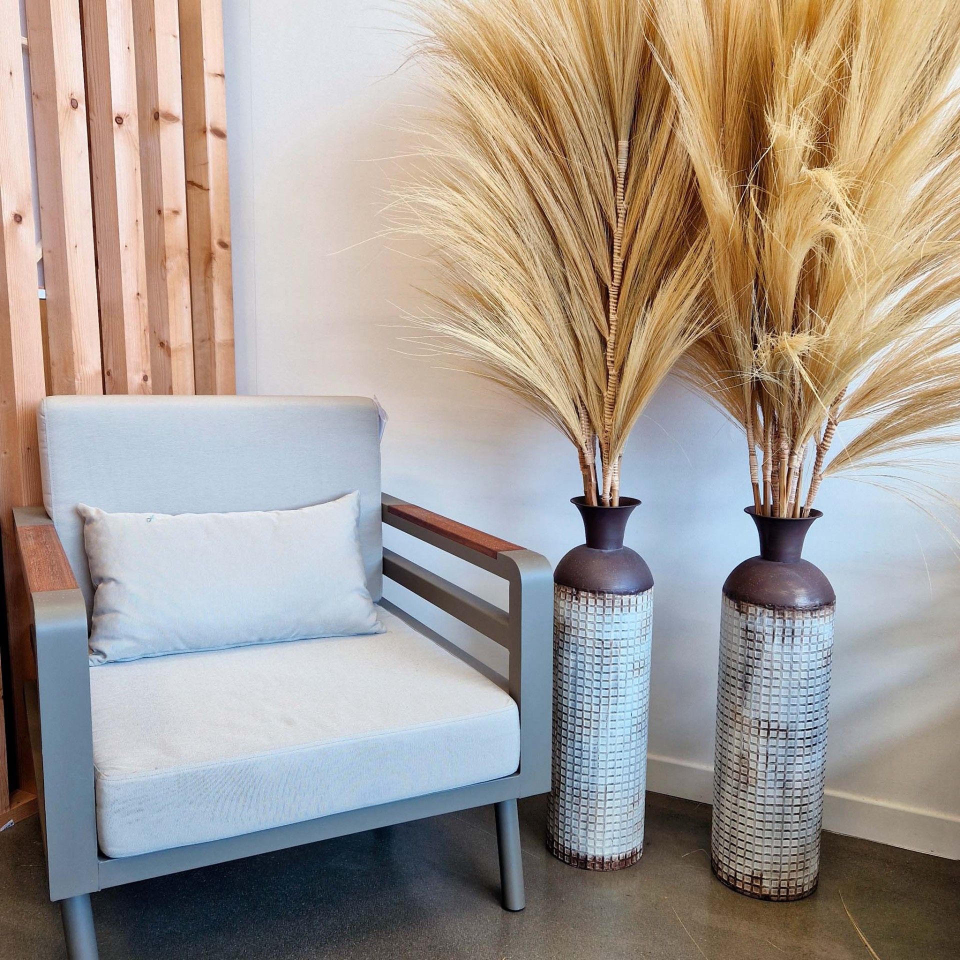 Decorative Silver / Rustic Vase