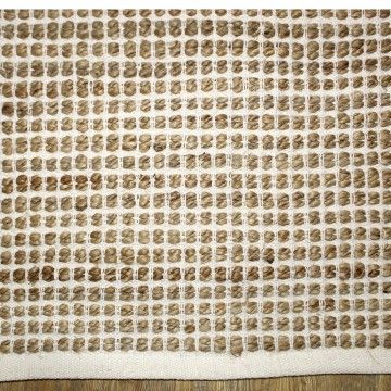 Alfombra de yute con palomitas de maíz Alfombra de yute con palomitas de maíz